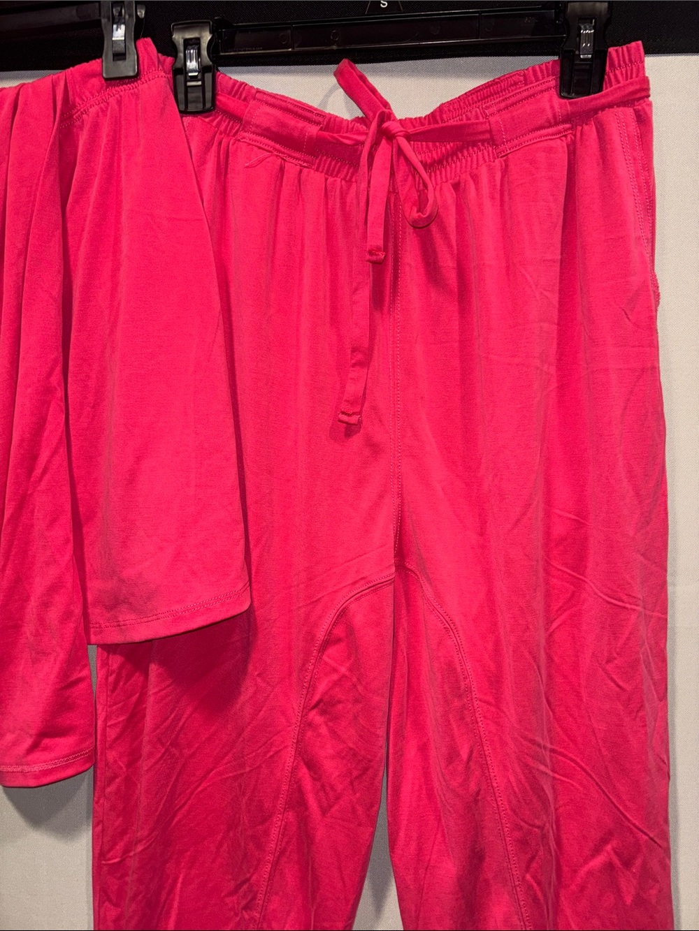 Women’s Hot Pink Drawstring Lounge Pants and Top, sold together! Anthropologie - Picture 4 of 12
